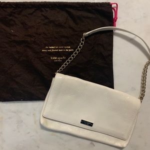 Small White Leather Kat Spade Bag